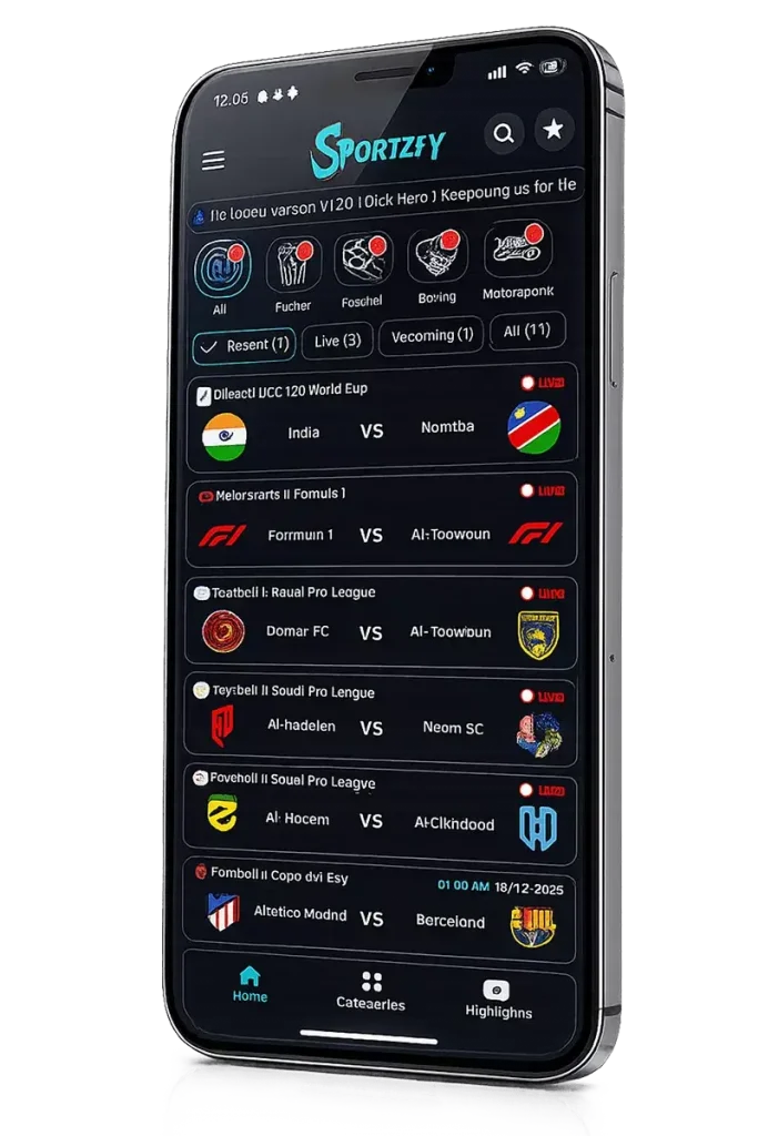 Sportzfy app overview image